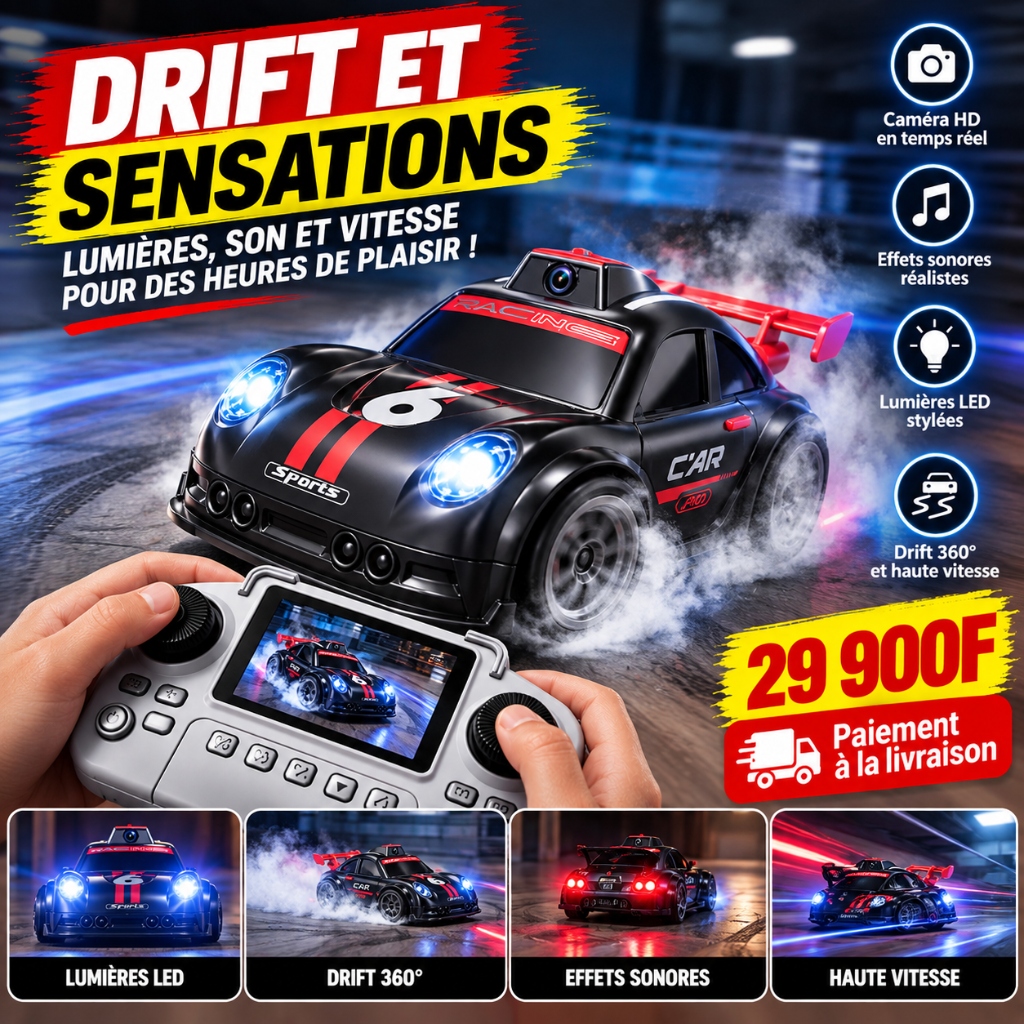 Drift et sensations fortes - Lumières LED, effets sonores et haute vitesse